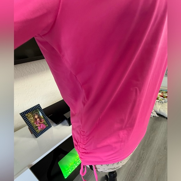NWT Juicy Couture Pink Long Sleeve Rash Guard / Beach Cover-Up - XL - Picture 6 of 6